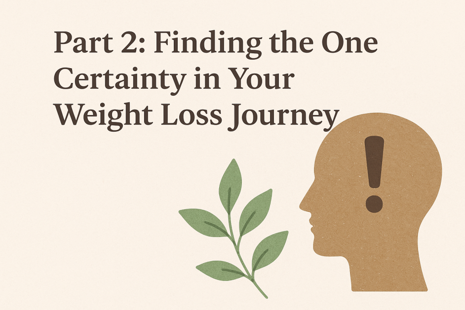 Finding the One Certainty in Your Weight Loss Journey